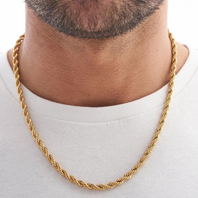 Gold pendant necklace for on sale men