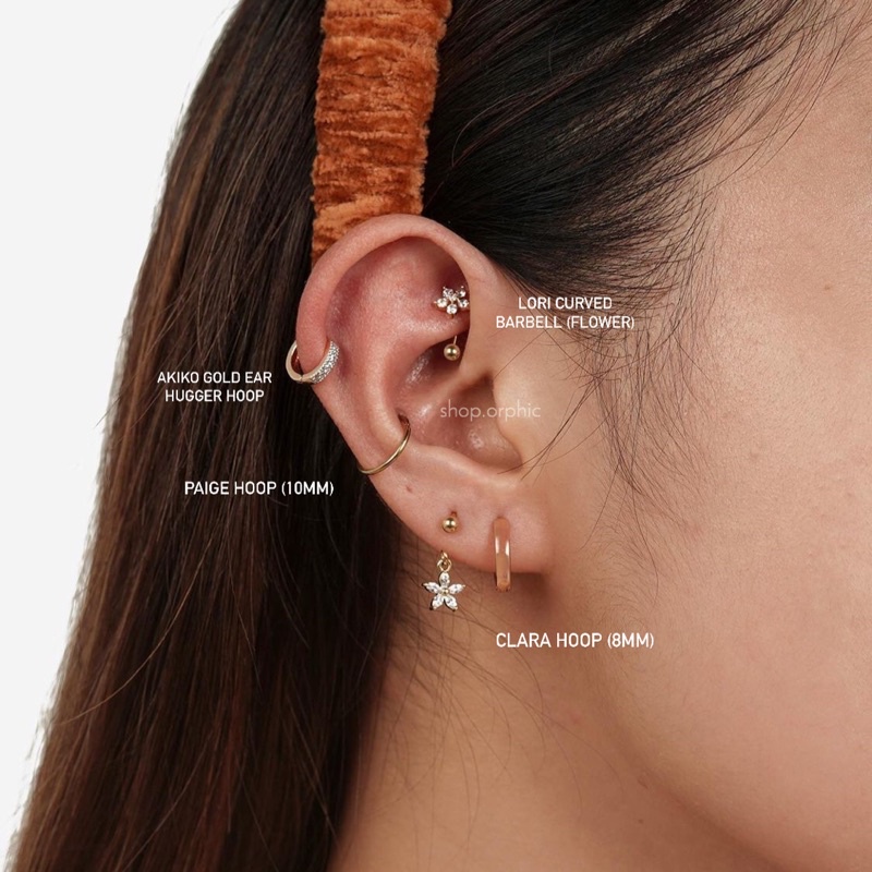 Curved barbell conch on sale piercing