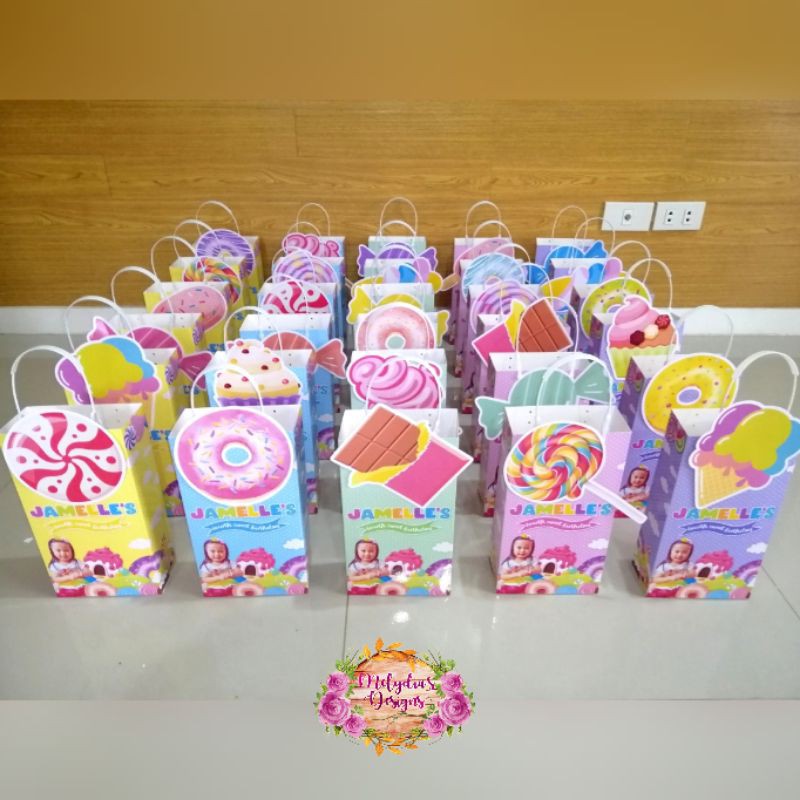 Candyland loot bags store ideas