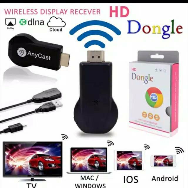 1080P HDMI Bluetooth Airplay Miracast WiFi Display Receiver Dongle For  Android