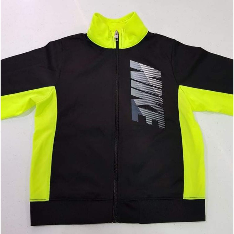 Black and neon green nike cheap jacket