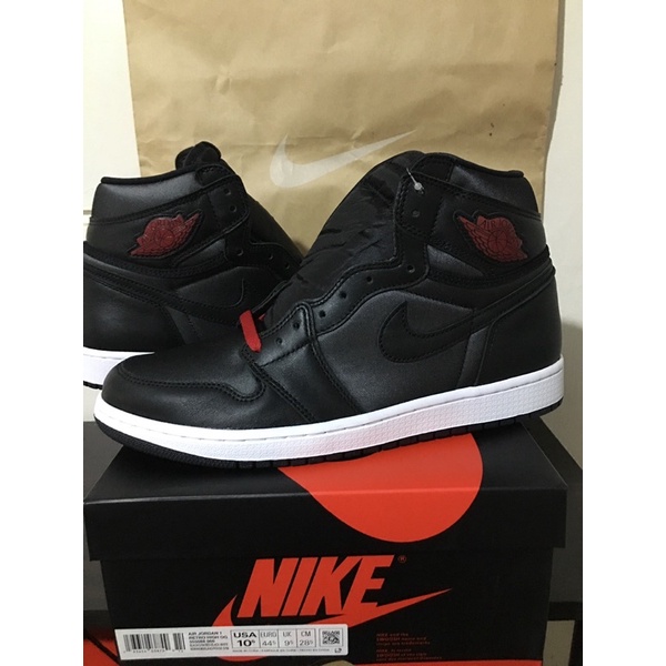 Black satin jordan 1 clearance