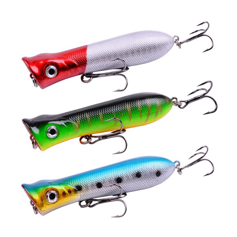 Popper Top Water Artificial Bait Fishing Lure 8cm 12g