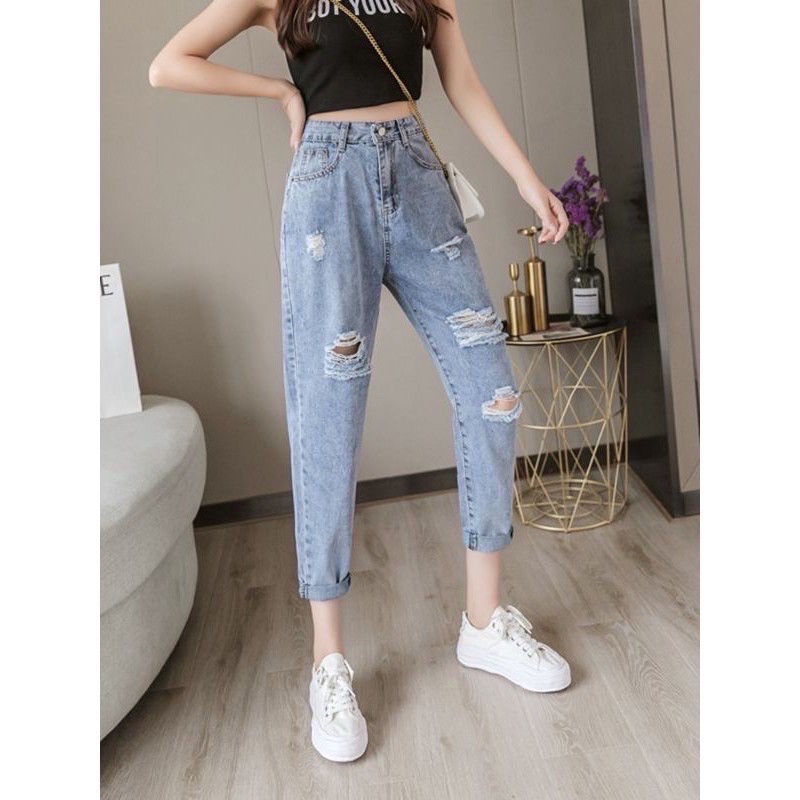 Fashion women's high-waisted slim short denim short maong short