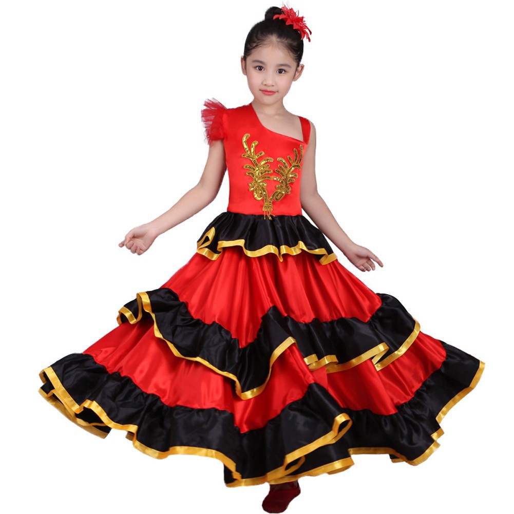 Kids flamenco dress best sale