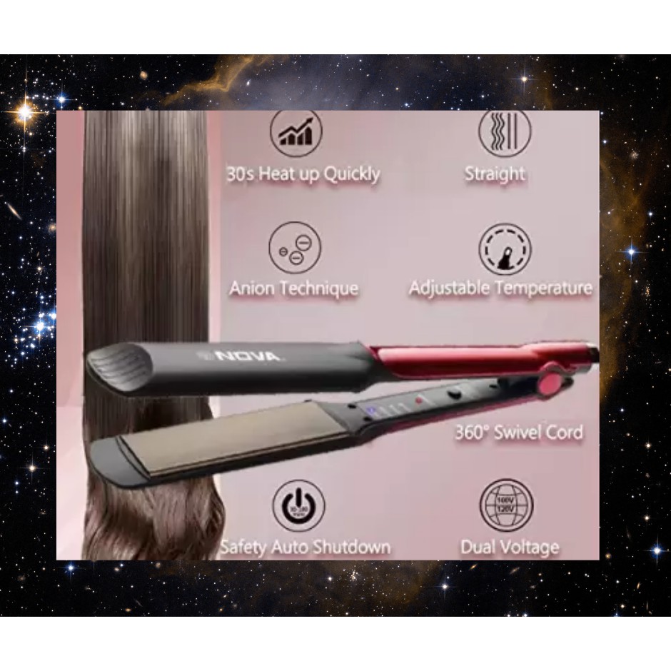 Nova hair straightener with hotsell temperature control