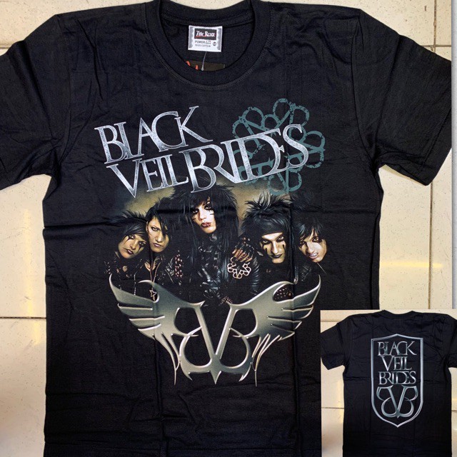 Black veil cheap brides shirt