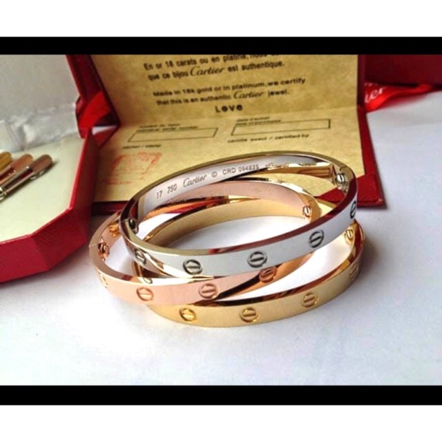 Love Bangle With Screws and box Shopee Philippines