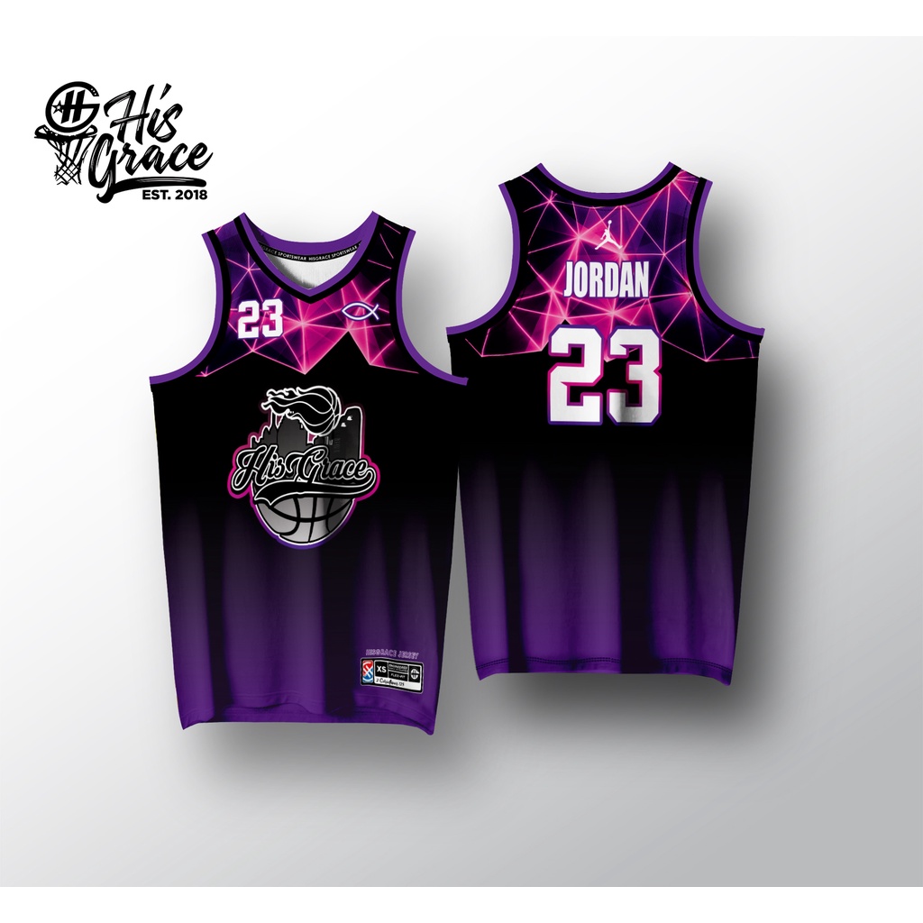 Black and 2025 purple jersey