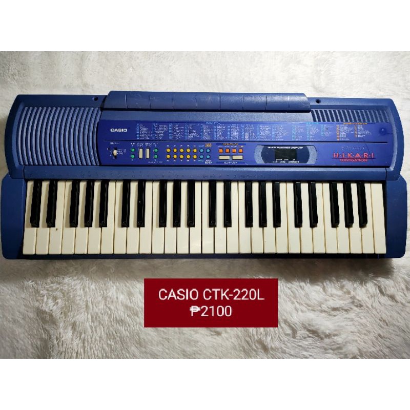 CASIO CTK 220L CASIO PIANO KEYBOARD 2NDHAND Shopee Philippines