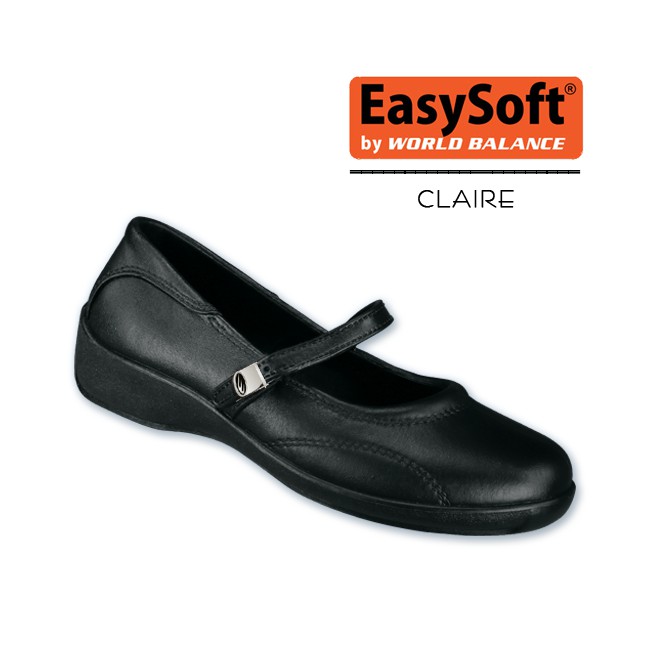 Easy soft black shoes for outlet girls