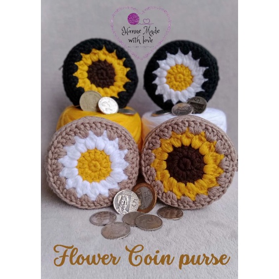 Round Crochet Coin Purse