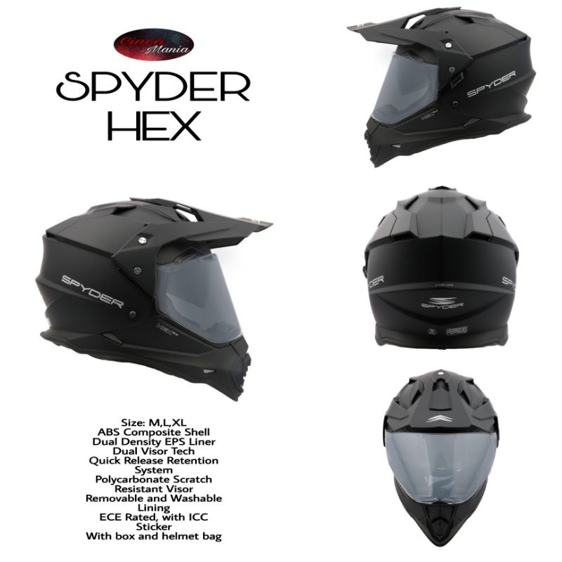 Spyder hex best sale 2.0 matte black