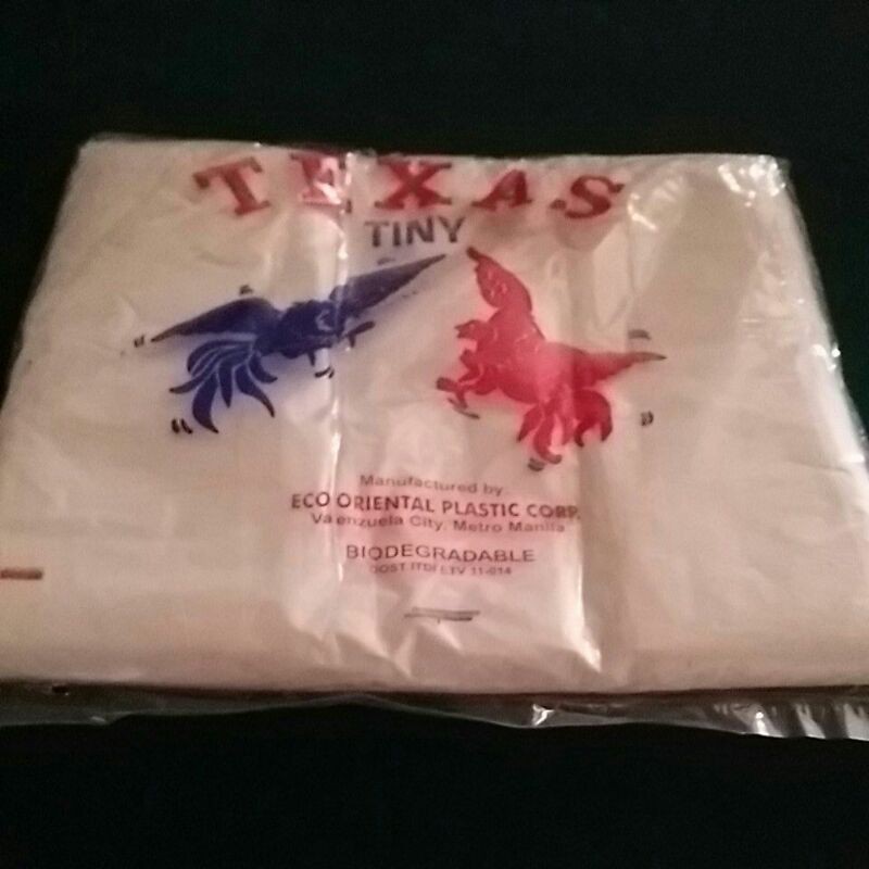 Texas tiny plastic bag