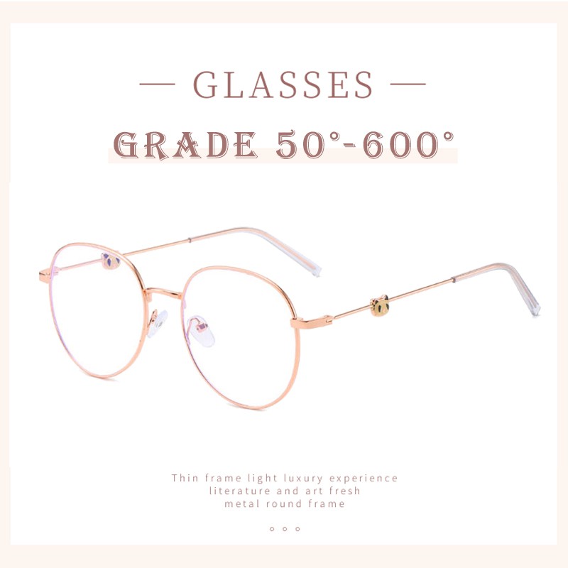 Myopia Graded Eyeglasses for Women With Grade Degree 1 2 3 4 5 6