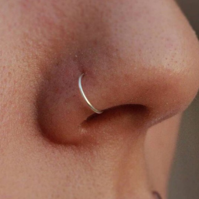 Thin surgical steel 2025 nose ring