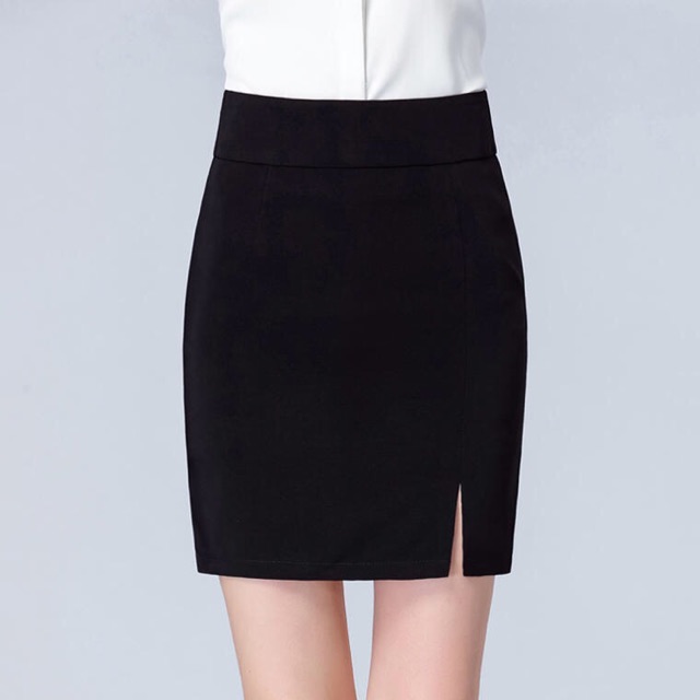 Pencil cut outlet skirt shopee