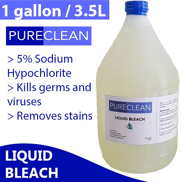 PURECLEAN Bleach Disinfectant with 5% Sodium Hypochlorite 1 gallon