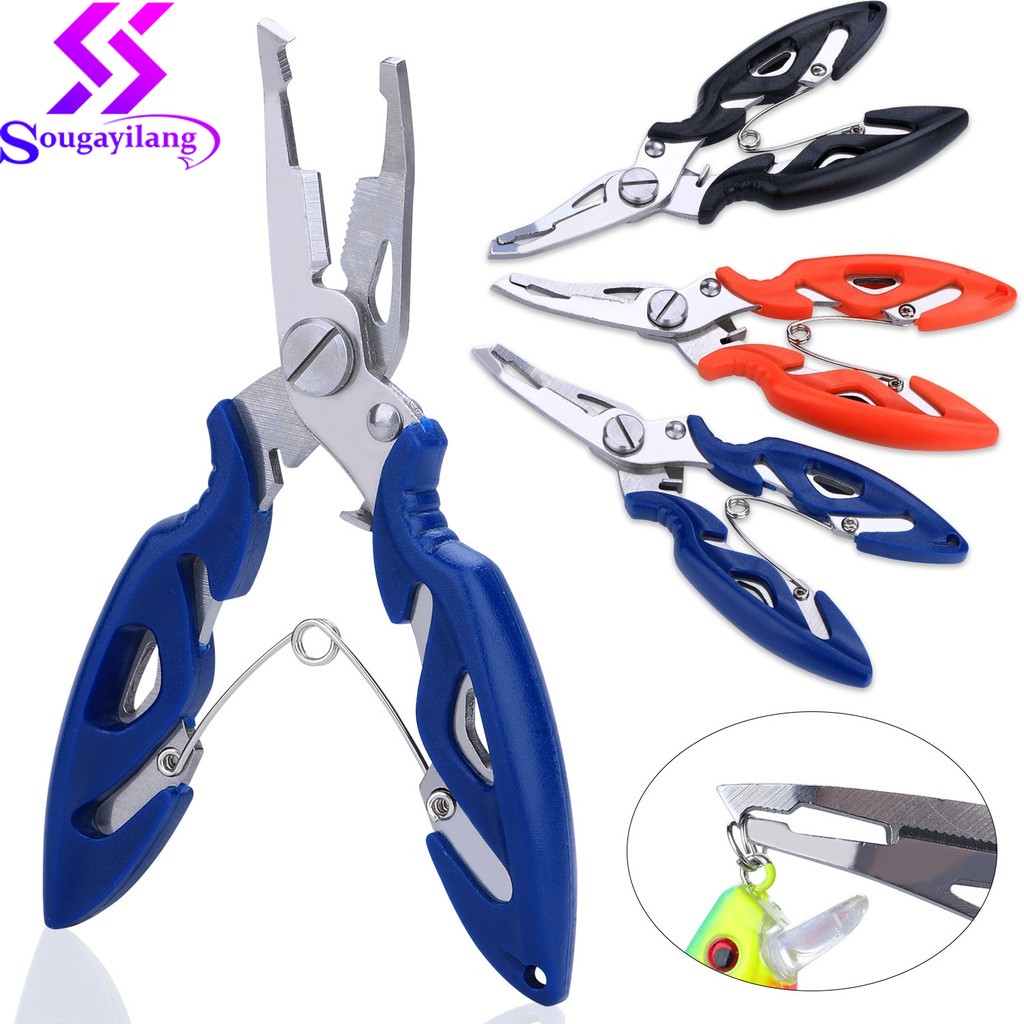 Sougayilang Aluminum Stainless Steel Fishing Pliers Scissors Line Cutter  Fishing Tackle