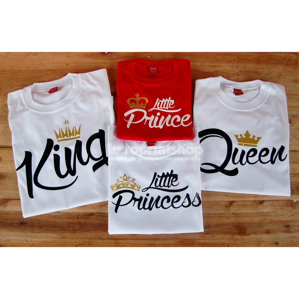 family t shirts king queen princess