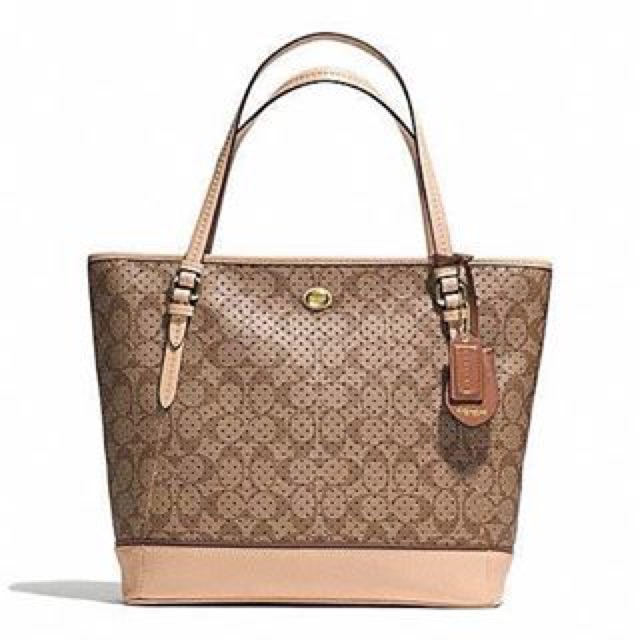 Coach 2025 perforated tote