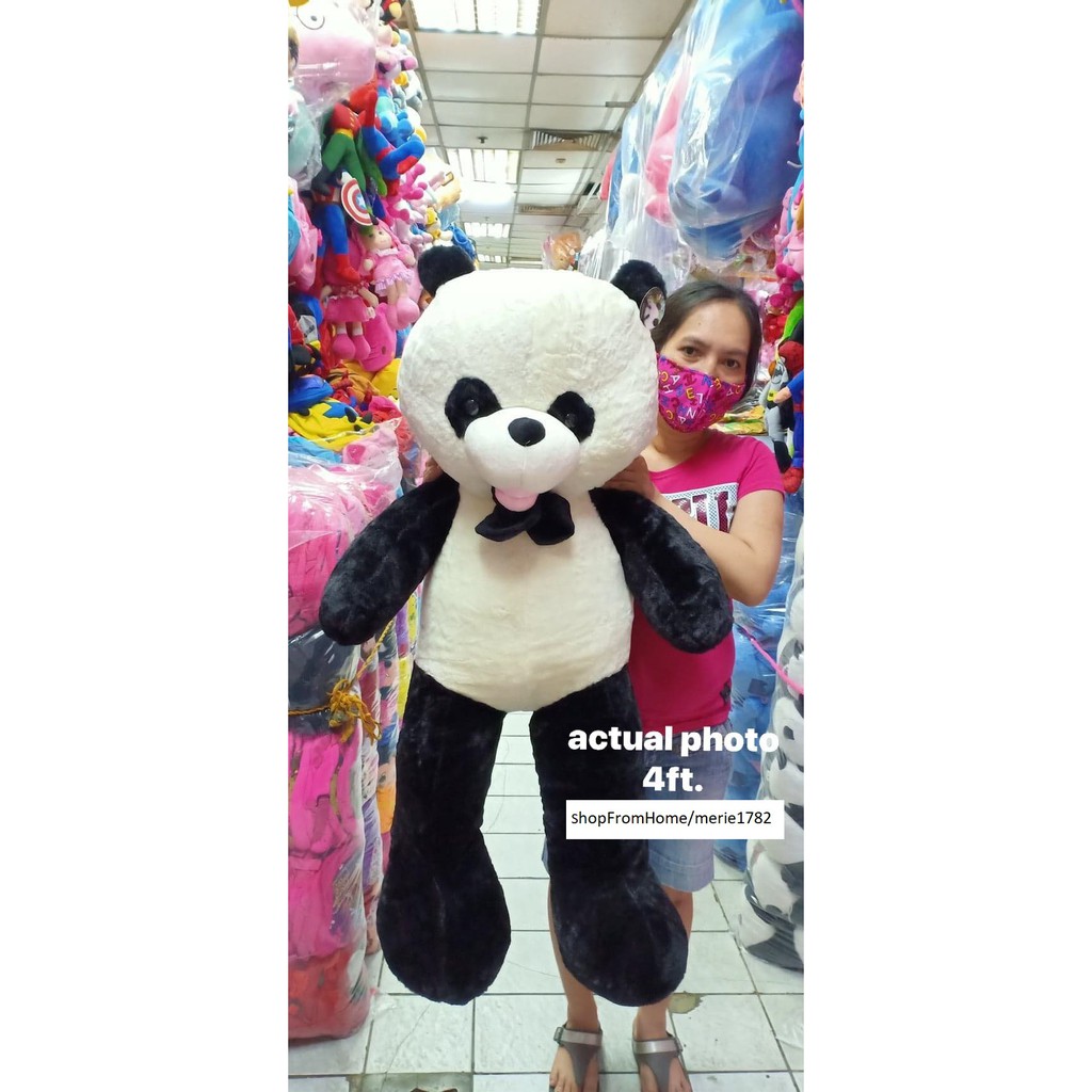 Human sized panda stuffed hot sale toy