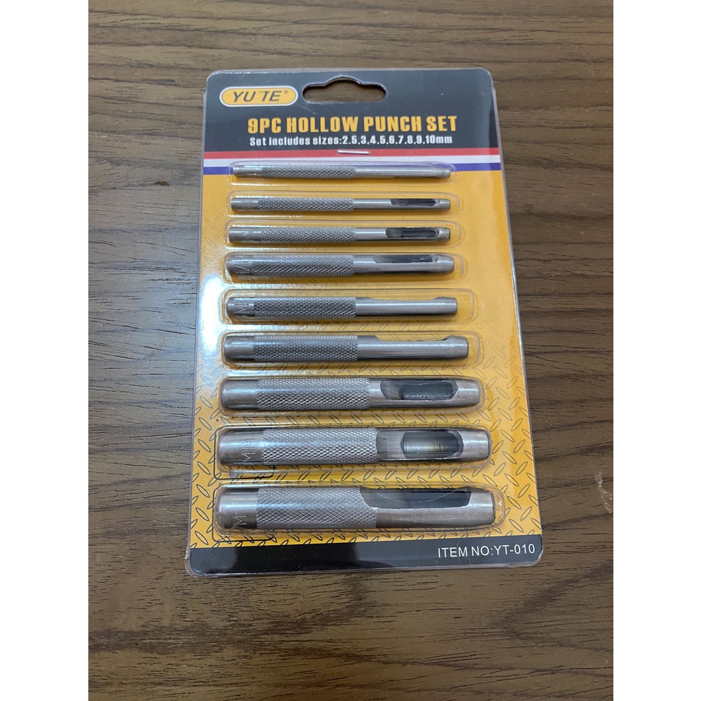 9 pc Hollow Punch Set