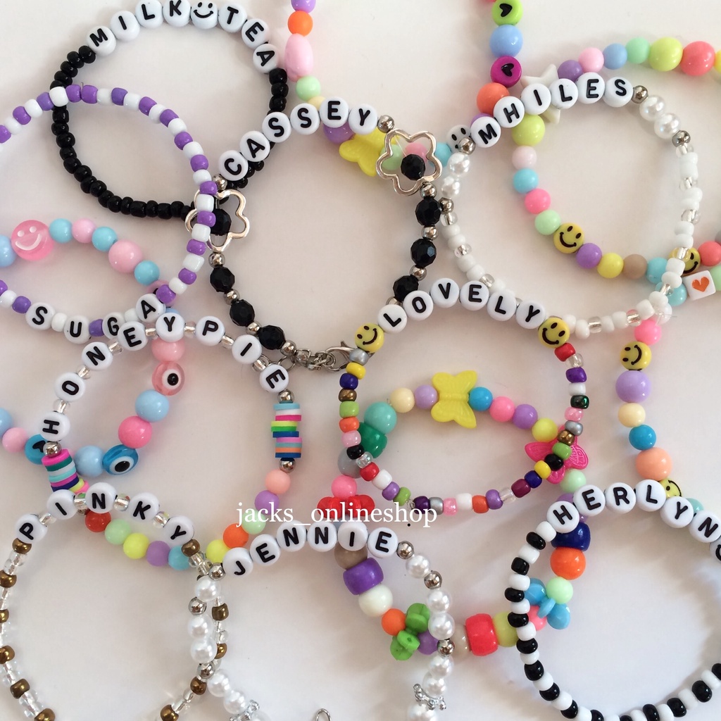 Name beads hot sale for bracelets