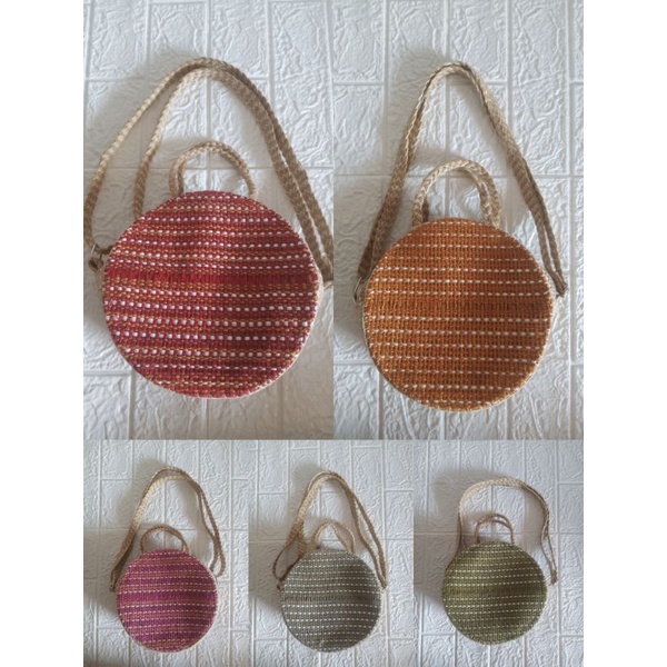 Round Sling Jute Native Bag Shopee Philippines