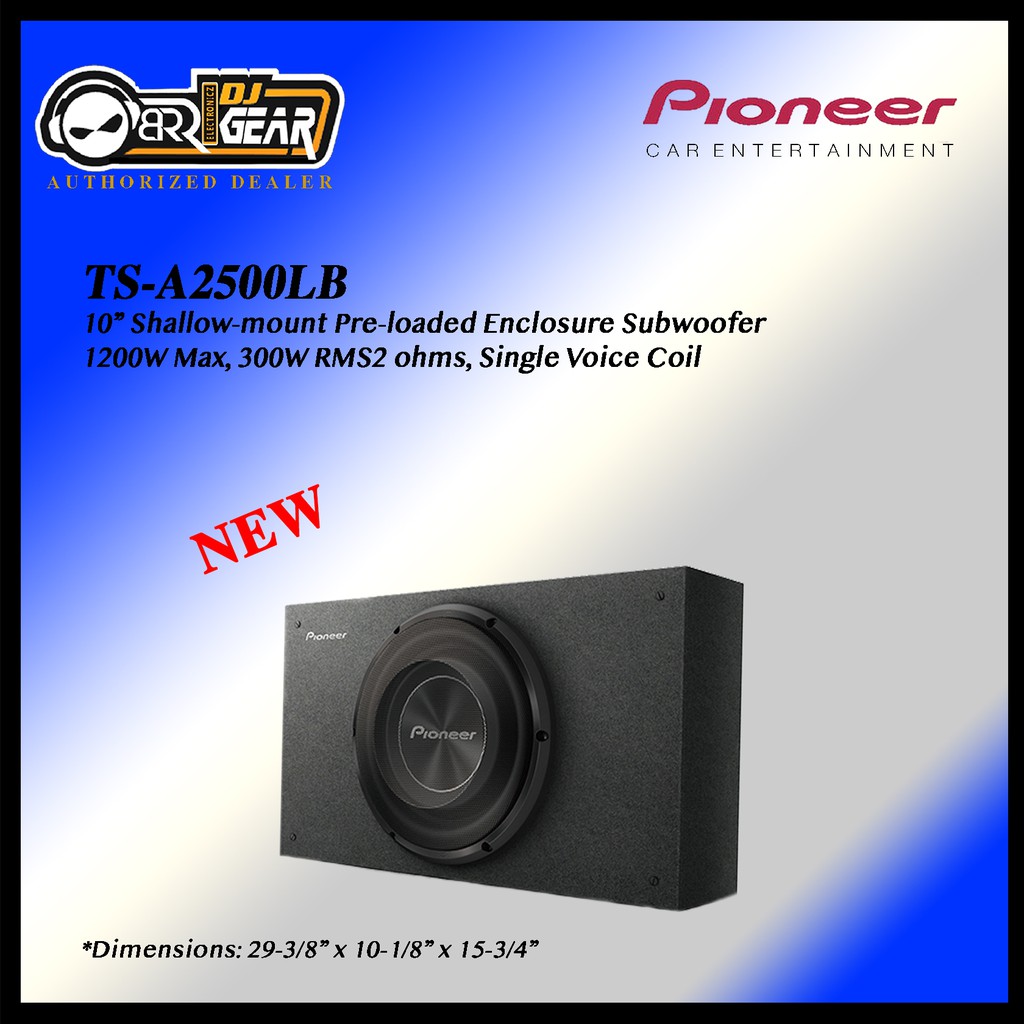 Blue pioneer hot sale 10 subwoofer