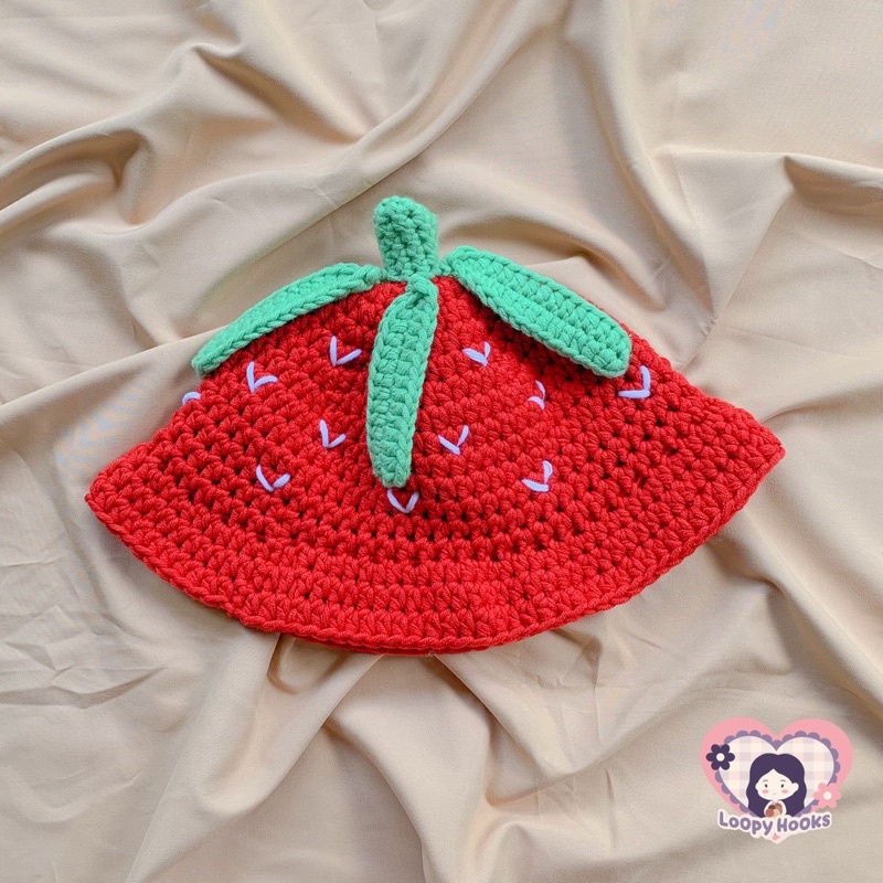 Strawberry store bucket hat