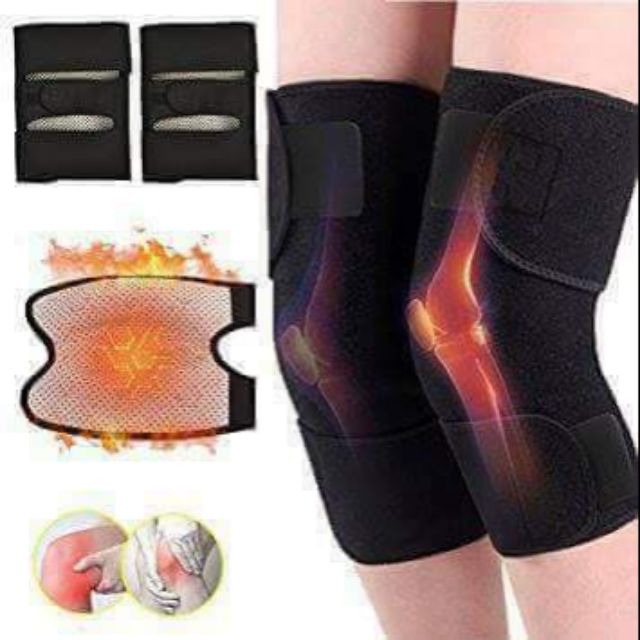 Self-Heating 10 Magnets Magnetic Tourmaline Therapy Kneepads (pair