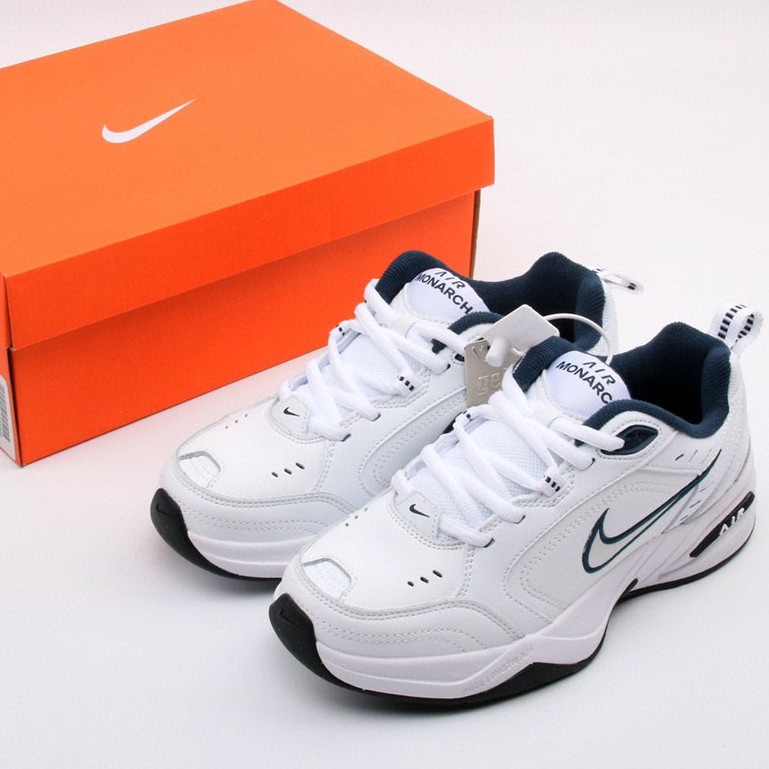 100% Authentic Nike Air Monarch IV White and Blue Retro Trend