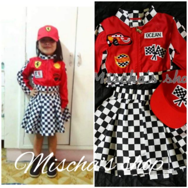 Car racing clearance costume for girl