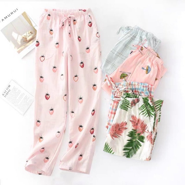 Comfy Spandex TC Pajama For Women Sleepwear Pants Shopee Philippines