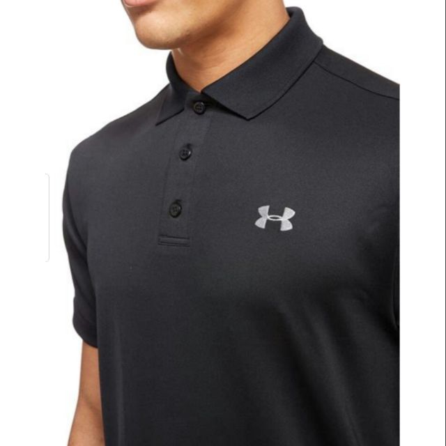 Under armour black sale polo shirt