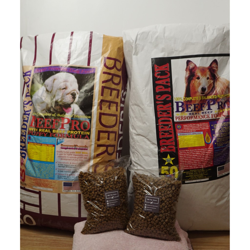 Beef pro puppy store price per sack