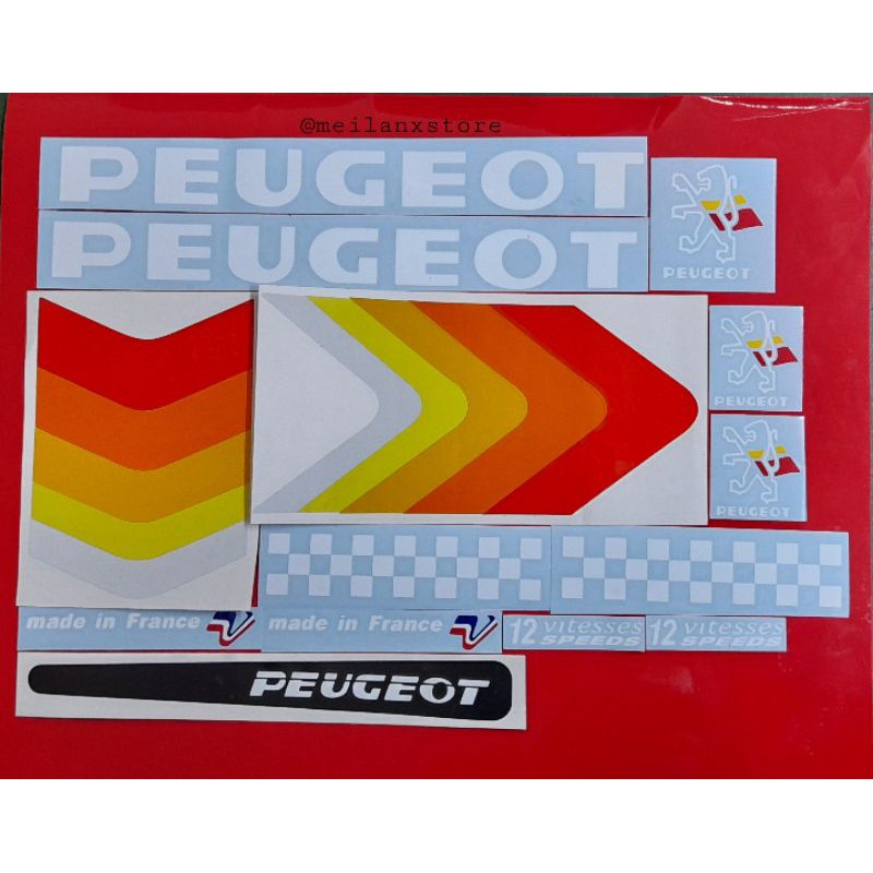 Peugeot deals bike decals