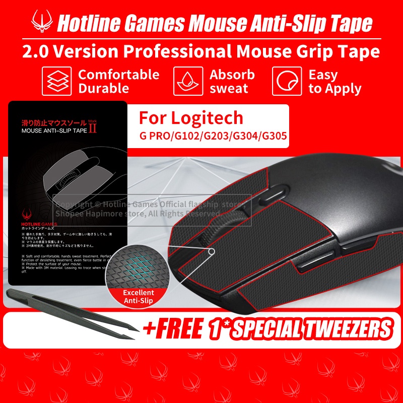 Hotline Games 2.0 Plus Mouse Anti-Slip Grip Tape for Razer Viper 8Khz Viper  Ultimate Grip