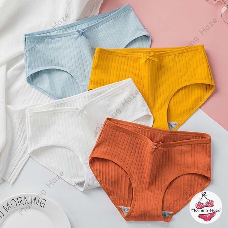 Cotton Panty Solid Color Seamless M-XXL Size Plus Underwear for Women C01