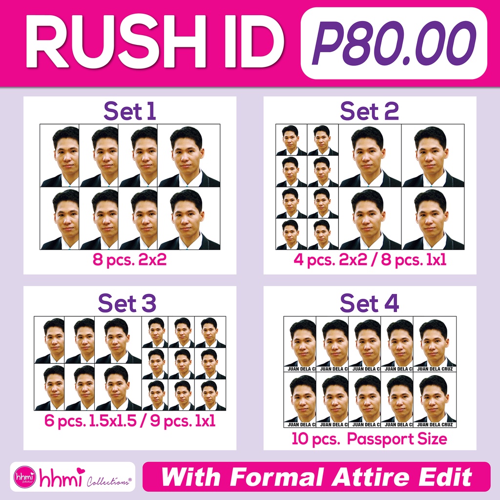 Formal attire for clearance id