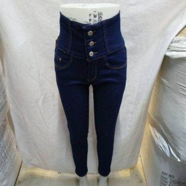 3 BUTTON SUPER HIGH WAIST PANTS