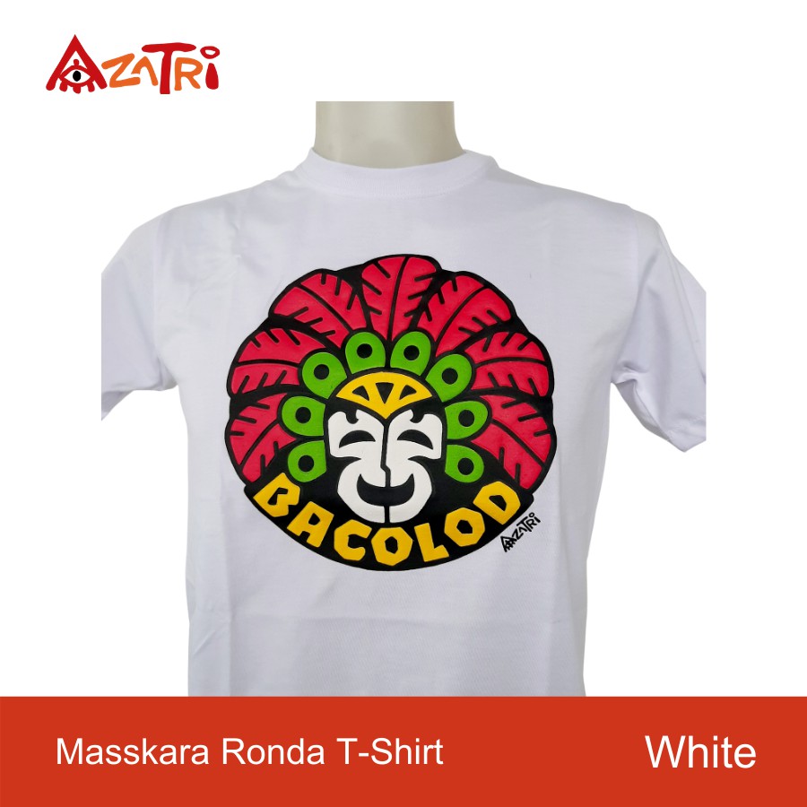 Azatri Masskara Ronda T-Shirt (White) | Shopee Philippines