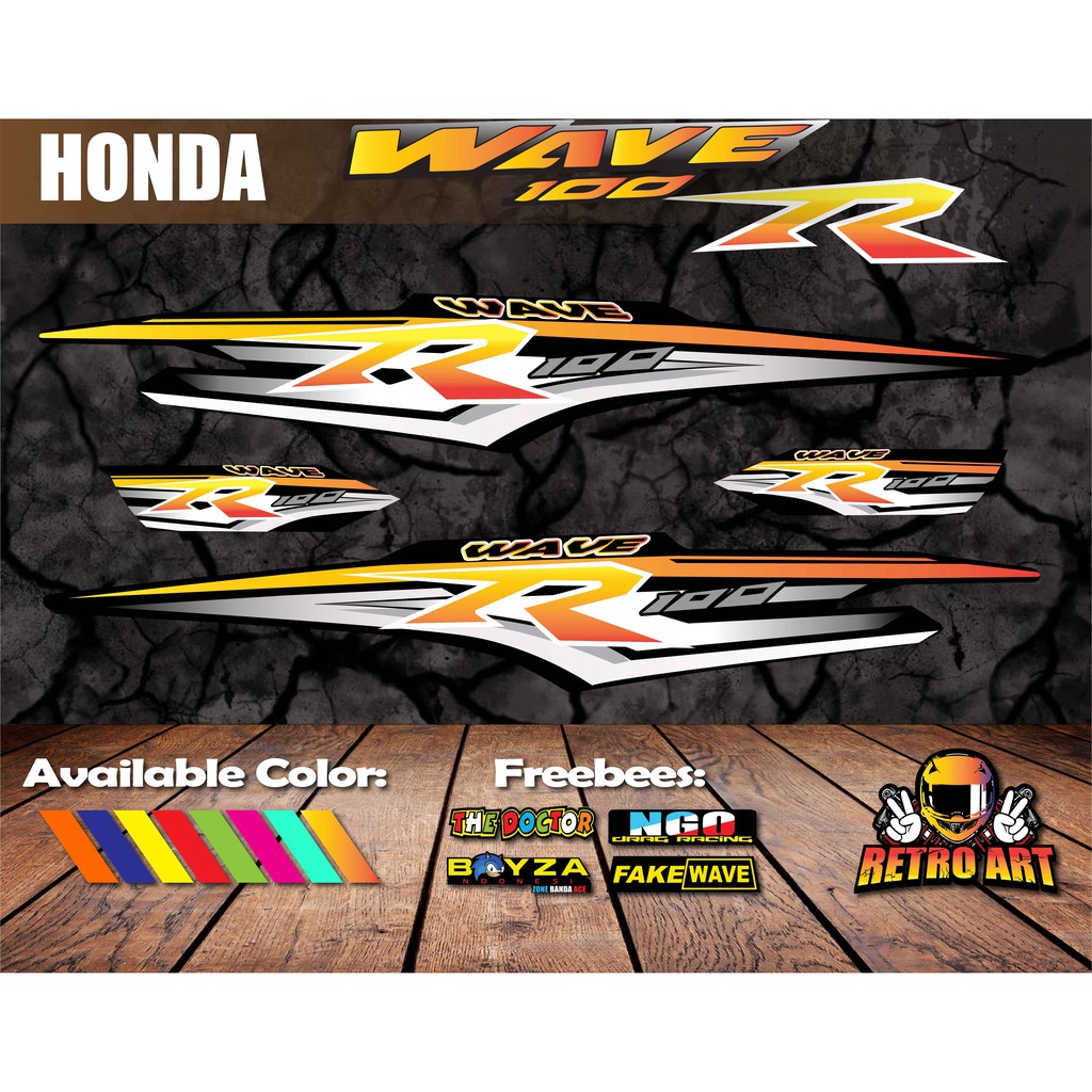 Honda Vintage Logo Decal Sticker LAMINATED