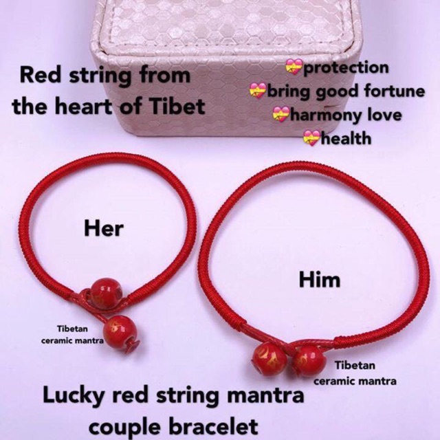 Lucky red hot sale string bracelet