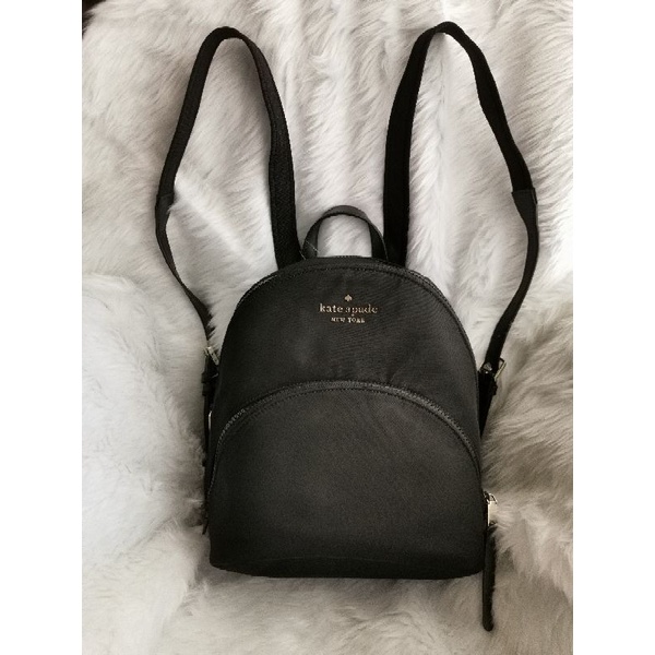 Original Kate Spade Backpack Karissa Black Medium Nylon Shopee