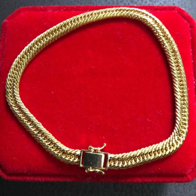 Gold bracelet with on sale lock