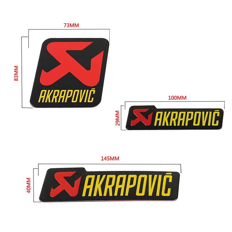Akrapovic Emblem Decal Sticker 