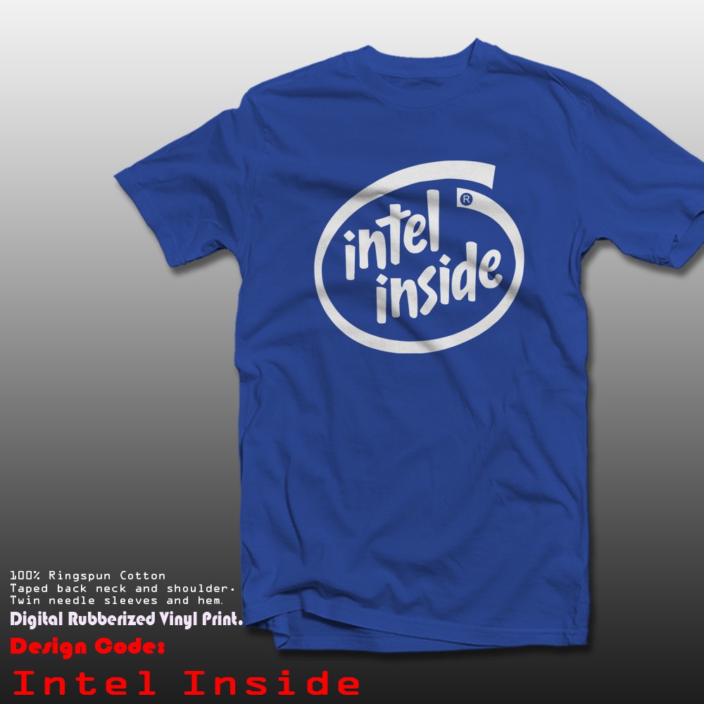 Gifo Shopee Tech Geek Intel Inside Shirt Shopee Philippines