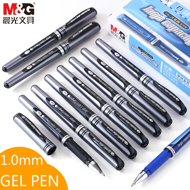 Hot Sell 12pcs/box M&G 0.28mm gel pen fine point ultra fine Gel pens with  refills free shipping